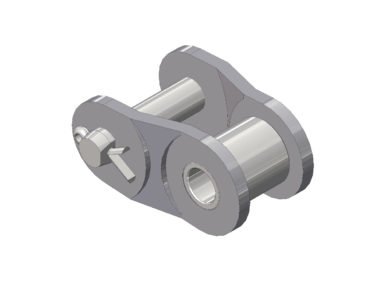 HKK RH035SCL1 ANSI 35H Single Strand Heavy Series Spring Connecting Link 0.200 Roller Diameter 3/16 Roller Width Riveted Pack of 5 links 3/8 Pitch 