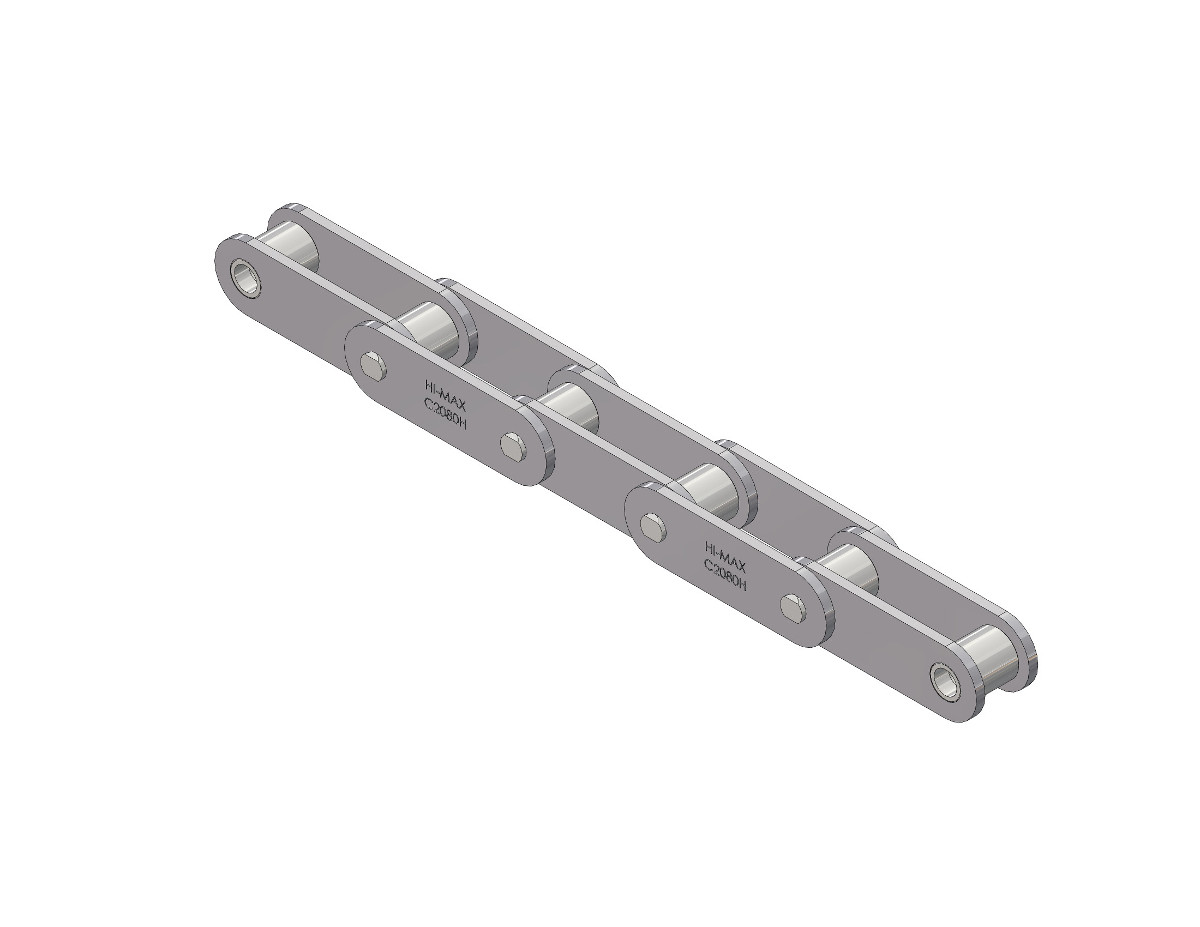 Two Sides Straight Carbon Steel Material Riveted C2080H / 2 in Pitch SK-2 Attachment Attachment Chain 